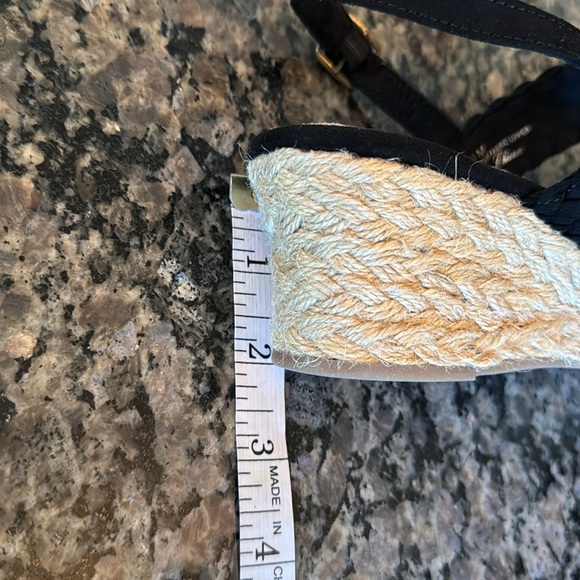 Bella Vita Mariela black suede espadrilles 2” wedge sandal NIB 6.5 - Picture 10 of 10